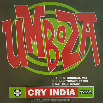 Umboza - Cry India Vinyl Vinly Record