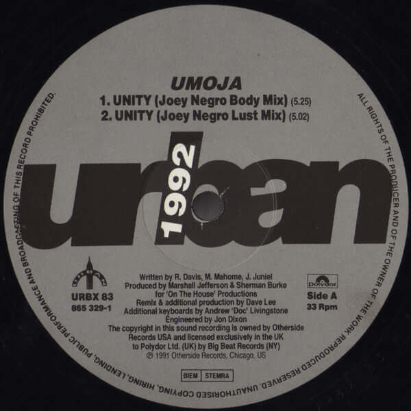 Unity Vinyl Umosia - Unity Vinyl