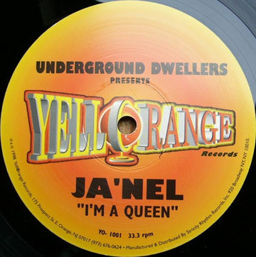 Underground Dwellers Presents Ja'Nel - I'm A Queen Vinyl Vinly Record