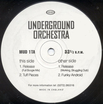 Underground Orchestra - Release Vinyl Vinly Record