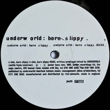 Underworld - Born Slippy Vinyl Vinly Record
