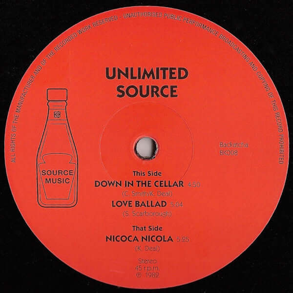 Unlimited Source - Down In The Cellar Vinyl