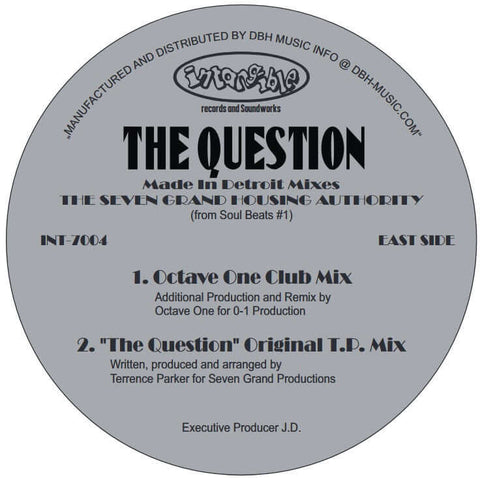 The Seven Grand Housing Authority - The Question - Made In Detroit Remixes - Vinyl Record