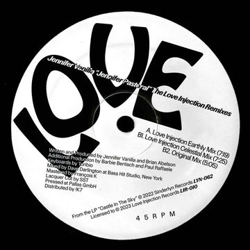 Jennifer Vanilla - Jennifer Pastoral (Love Injection Remixes) - Artists Jennifer Vanilla Style House, Jazz, Ambient Release Date 5 Apr 2024 Cat No. LIR10V Format 12