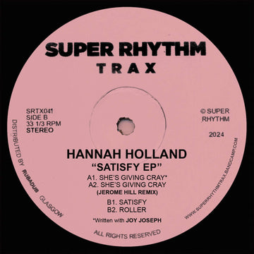 Hannah Holland ft. Joy Joseph - Satisfy EP (Ltd. 100 Copies) Vinly Record