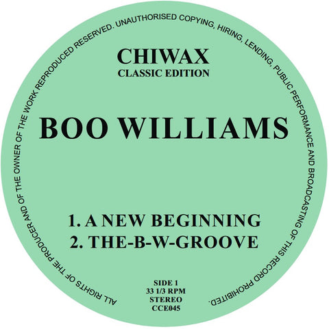 Boo Williams - A New Beginning - Vinyl Record