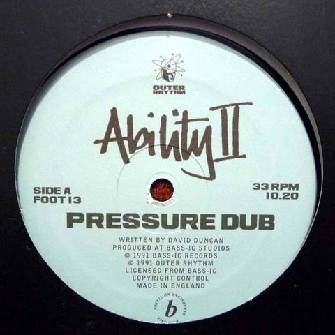 Ability II - Pressure Dub - Vinyl Record