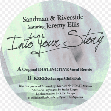 Sandman & Riverside feat. Jeremy Ellis - Into Your Story Remixes Vinly Record