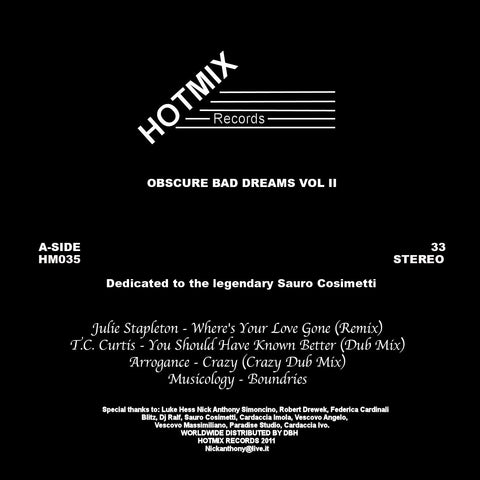 Various - Obscure Bad Dreams Vol II - Vinyl Record