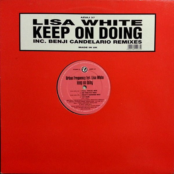 Urban Frequency Feat. Lisa White - Keep On Doing Vinyl