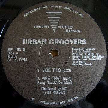 Urban Groovers - The Battle Of Two Vinyl Vinly Record