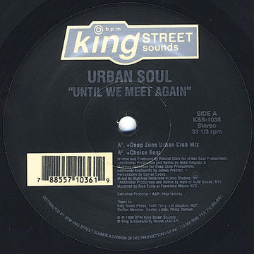 Urban Soul - Until We Meet Again Vinyl Vinly Record