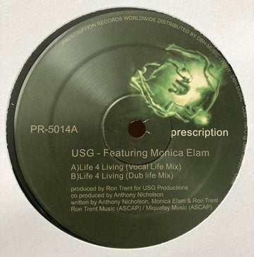 USG Feat. Monica Elam - Life 4 Living Vinyl Vinly Record