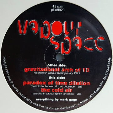 Vapourspace - Gravitational Arch Of 10 Vinyl Vinly Record