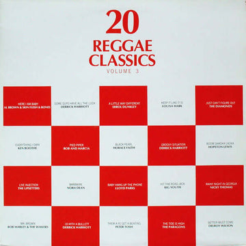 Various - 20 Reggae Classics Volume 3 Vinyl Vinly Record