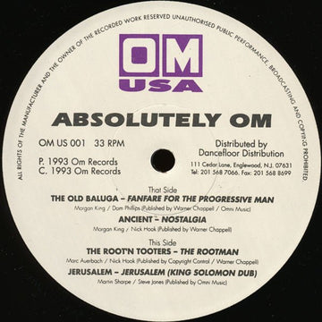 Various - Absolutely Om Vinyl Vinly Record
