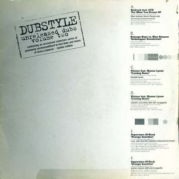 Various - Dubstyle: Unreleased Dubs Volume Two Vinyl Vinly Record