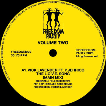 Various - Freedom Party Vol 2 Vinyl Vinly Record