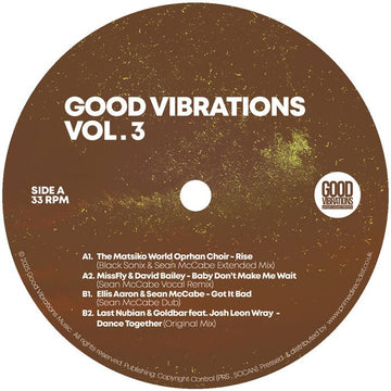 Various - Good Vibrations, Vol. 3 Vinyl Vinly Record