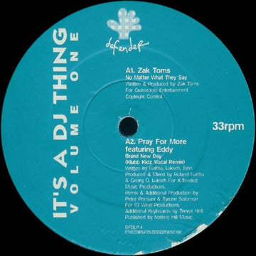Various - It's A DJ Thing Volume One Vinyl Vinly Record