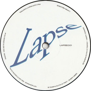 Various - LAPSE001 Vinyl Vinly Record
