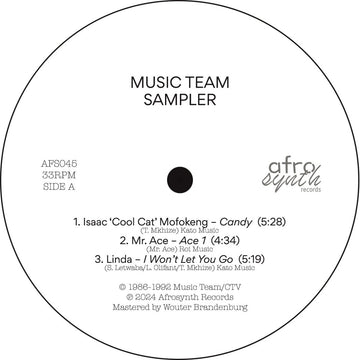 Various - Music Team Sampler Vinyl Vinly Record