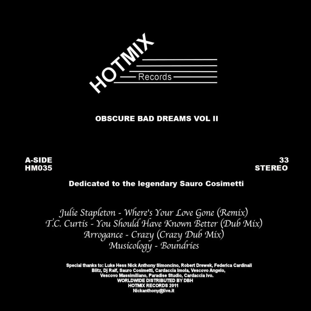 Various - Obscure Bad Dreams Vol II Vinyl