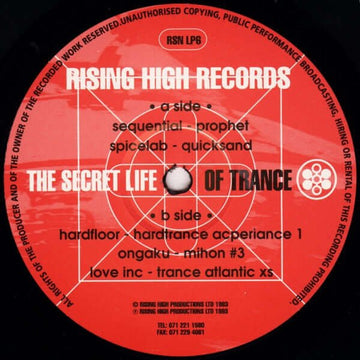 Various - The Secret Life Of Trance Vinyl Vinly Record
