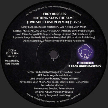 Various - Vega Records 5 Pack Unreleased IV Vinyl Vinly Record