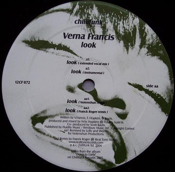 Verna Francis - Look Vinyl Vinly Record