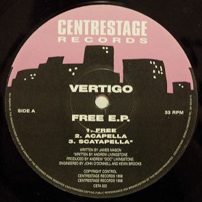 Vertigo - Free E.P. Vinyl Vinly Record
