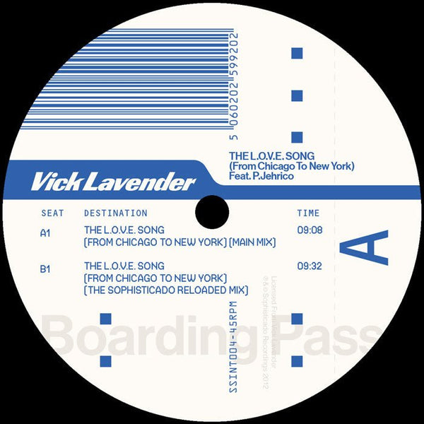 Vick Lavender - The L.O.V.E. Song (From Chicago To New York) Vinyl