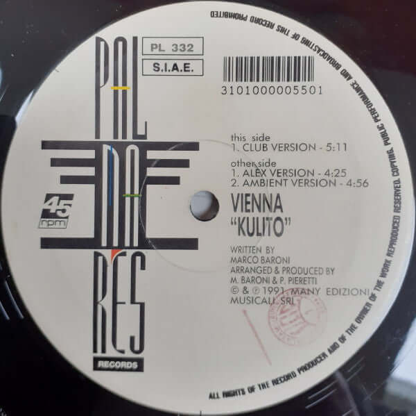 Vienna - Kulito Vinyl