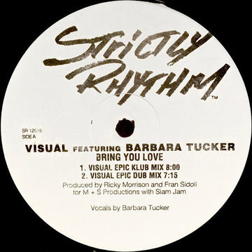 Visual Featuring Barbara Tucker - Bring You Love Vinyl Vinly Record