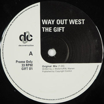 Way Out West - The Gift Vinyl Vinly Record