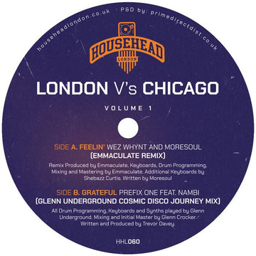 Wez Whynt & Moresoul / Prefix One feat. Nambi - London vs Chicago, Vol. 1 Vinyl Vinly Record