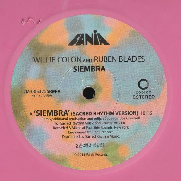 Willie Colon & Ruben Blades - Siembra (Pink Vinyl) Vinyl