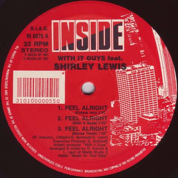 With It Guys Feat. Shirley Lewis - Feel Alright Vinyl