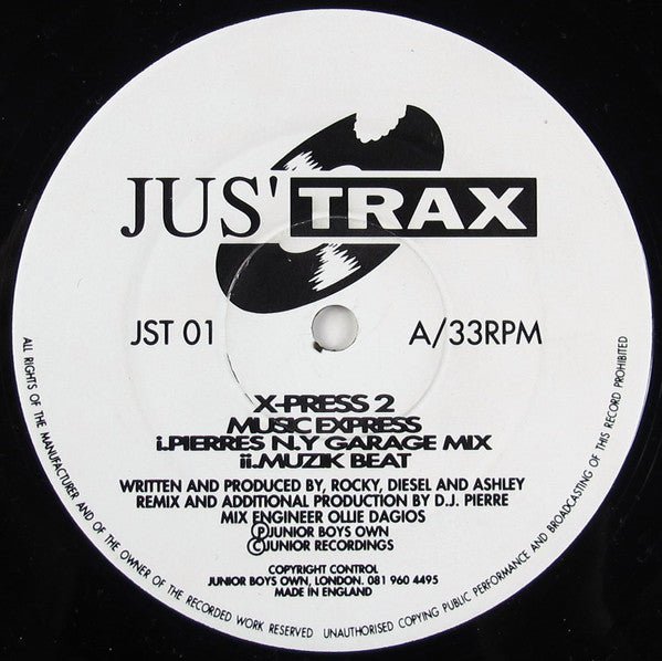 X - Press 2 - Music Express Vinyl
