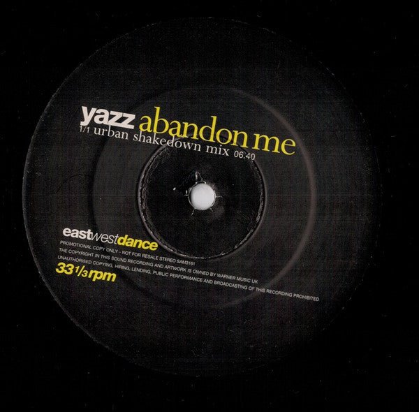 Yazz - Abandon Me Vinyl
