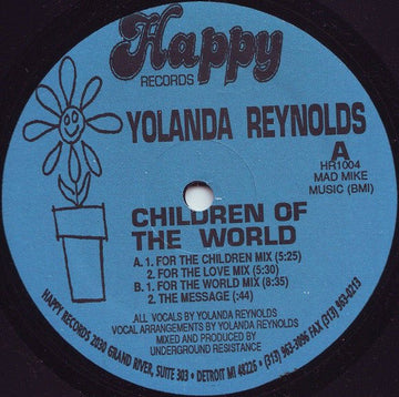 Yolanda Reynolds - Children Of The World Vinyl Vinly Record