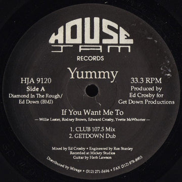 Yummy - If You Want Me To Vinyl Vinly Record