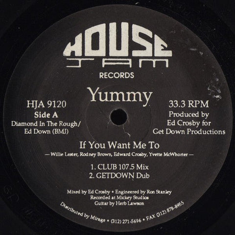 Yummy - If You Want Me To Vinyl - Vinyl Record