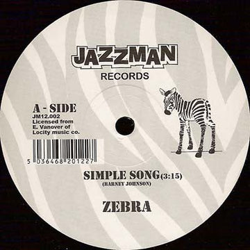 Zebra - Simple Song Vinyl Vinly Record