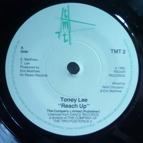 Toney Lee - Reach Up - Toney Lee : Reach Up (7", Single) is available for sale at our shop at a great price. We have a huge collection of Vinyl's, CD's, Cassettes & other formats available for sale for music lovers - TMT Records - TMT Records - TMT Record - Vinyl Record