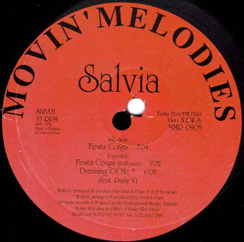 Salvia - Fiesta Conga - Salvia : Fiesta Conga (12") is available for sale at our shop at a great price. We have a huge collection of Vinyl's, CD's, Cassettes & other formats available for sale for music lovers - Movin' Melodies - Movin' Melodies - Movin' - Vinyl Record