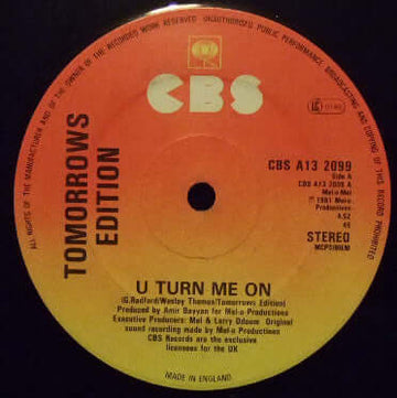 Tomorrow's Edition - U Turn Me On - Tomorrow's Edition : U Turn Me On (12