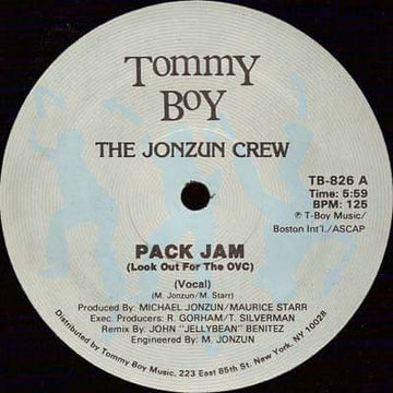 The Jonzun Crew - Pack Jam (Look Out For The OVC) - The Jonzun Crew : Pack Jam (Look Out For The OVC) (12