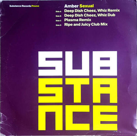 Amber - Sexual - Amber : Sexual (2x12", Promo) is available for sale at our shop at a great price. We have a huge collection of Vinyl's, CD's, Cassettes & other formats available for sale for music lovers - Substance Records,Ministry Of Sound - Substance - Vinyl Record