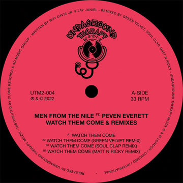 Men From The Nile - Watch Them Come & Remixes - Artists Men From The Nile Genre Deep House, Reissue Release Date 24 Mar 2023 Cat No. UTM2-004 Format 12